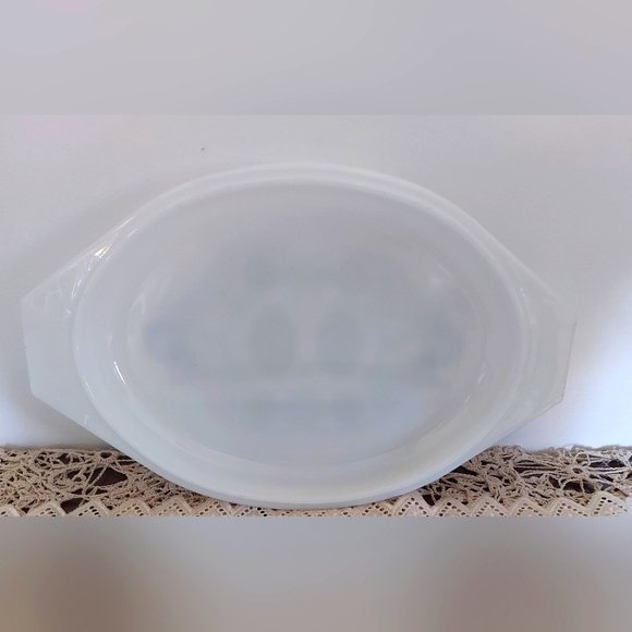 Pyrex Horizon Blue Casserole Dish, Rare Oval Divided Serving Dish - Picture 5 of 7